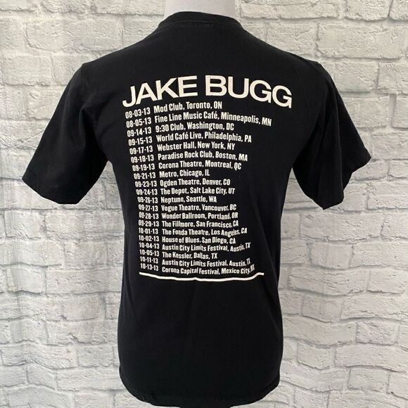 Jake Bugg anvil women S 100% cotton graphic print short sleeve tshirt black - Picture 8 of 10
